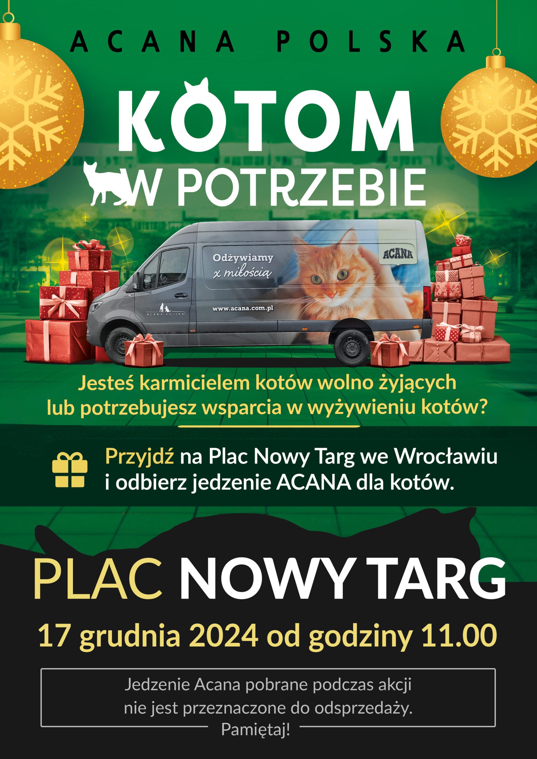 Odbierz karmę dla bezdomnych kotów